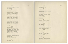 Moe Howard's 62pp. Script, Plus Run Down Page, for ''The Colgate Comedy Hour'' Airing 16 December 1951 -- Very Good Plus Condition